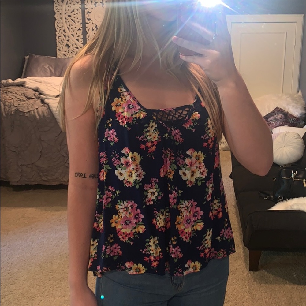floral tank top